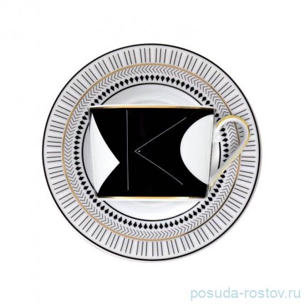 Набор чайных пар 250 мл 6 шт &quot;Дженни /Art Deco золото&quot; / 163413