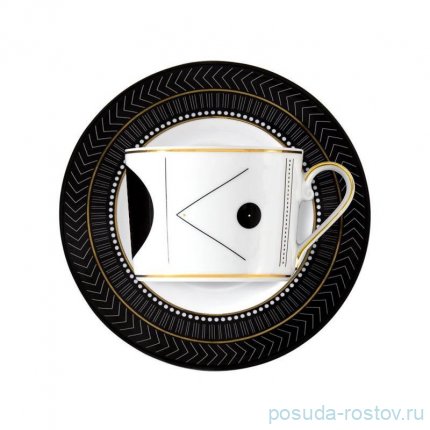 Набор чайных пар 250 мл 6 шт &quot;Дженни /Art Deco золото&quot; / 163413