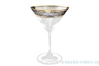 Бокал для мартини 210 мл 1 шт &quot;Лара /Цветочный узор на платине&quot; / 277451