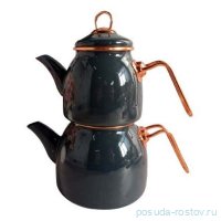 Набор чайников 2 предмета эмалированные (1 л, 2,1 л) &quot;ENAMEL COOKWARES&quot; / 295933