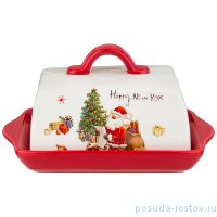 Маслёнка 20 х 12,5 х 10,5 см &quot;С Новым годом!&quot; / 215198