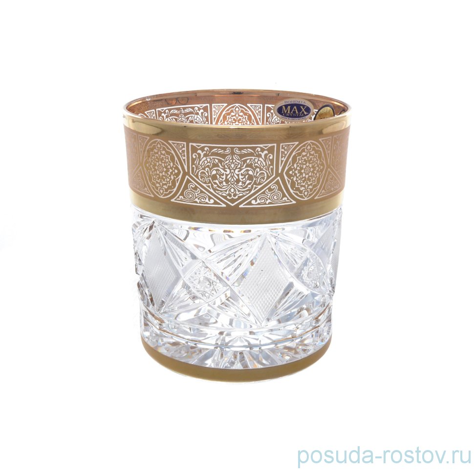 Стаканы для виски 320 мл 6 шт "Max Crystal /Золото /51210" / 165880
