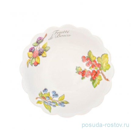 Салатник 25 см с ложками &quot;Artigianato ceramico /Лесные ягоды&quot; / 243589