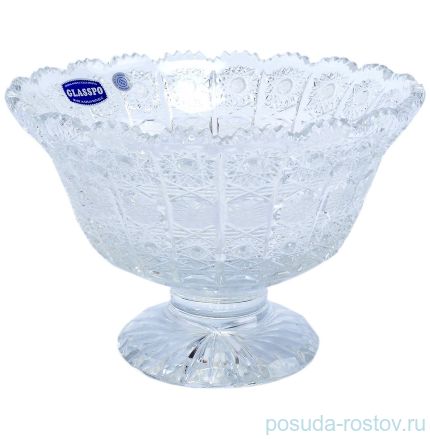 Ваза для конфет 20 см н/н &quot;Glasspo /Хрусталь резной&quot; / 040706