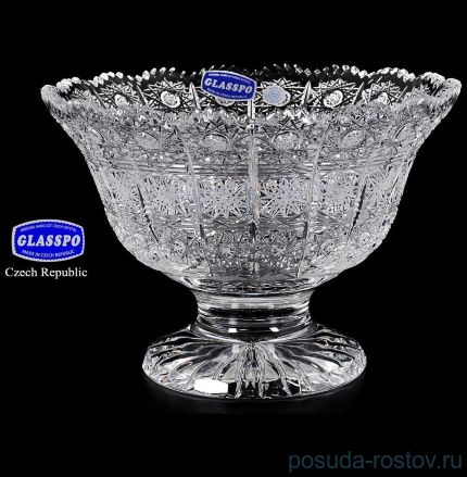 Ваза для конфет 20 см н/н &quot;Glasspo /Хрусталь резной&quot; / 040706