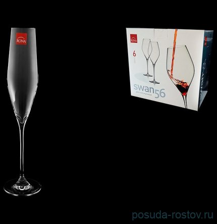 Бокалы для шампанского 190 мл 6 шт &quot;Swan /Без декора&quot; / 087732