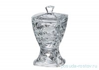 Ваза для конфет 14,6 x 14,6 x 24,5 см н/н с крышкой &quot;Фасет /Без декора&quot; / 098838