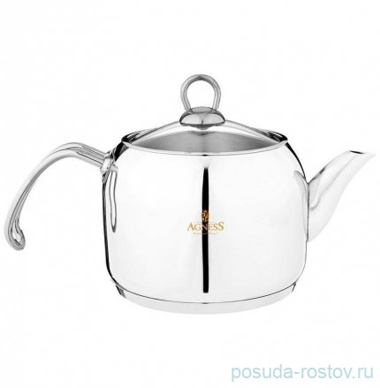 Чайник 1,5 л индукционное дно &quot;agness professional&quot; платина / 273030
