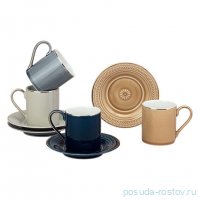 Кофейный набор lefard top style на 4 пер. 8 пр. 100 мл микс цветов / 360481