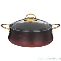 Сотейник 26 х 8,7 см со стеклянной крышкой 3,7 л &quot;agness /vulcano&quot; / 230296