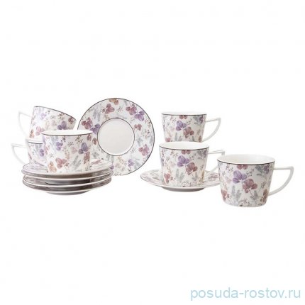 Чайный набор lefard blossom на 6 пер. 12 пр. 250 мл / 363040
