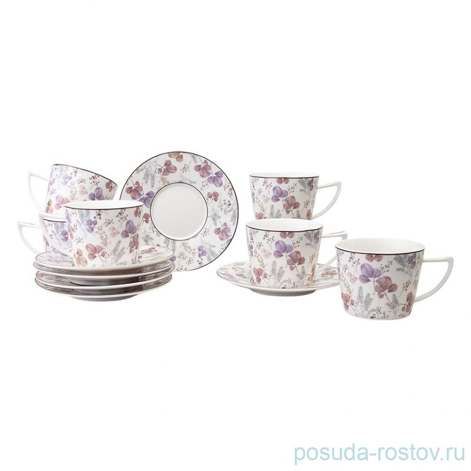 Чайный набор lefard blossom на 6 пер. 12 пр. 250 мл / 363040