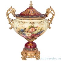 Ваза декоративная 41 х 25 х 50 см н/н с крышкой  / 273803