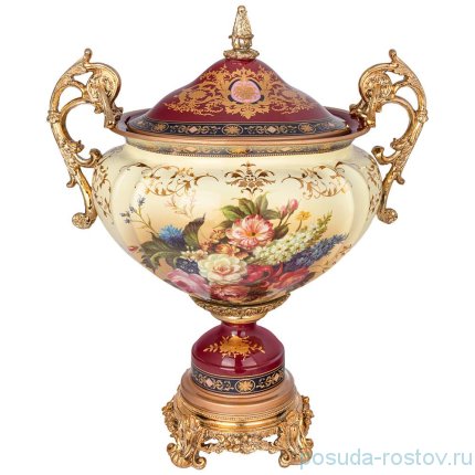 Ваза декоративная 41 х 25 х 50 см н/н с крышкой  / 273803