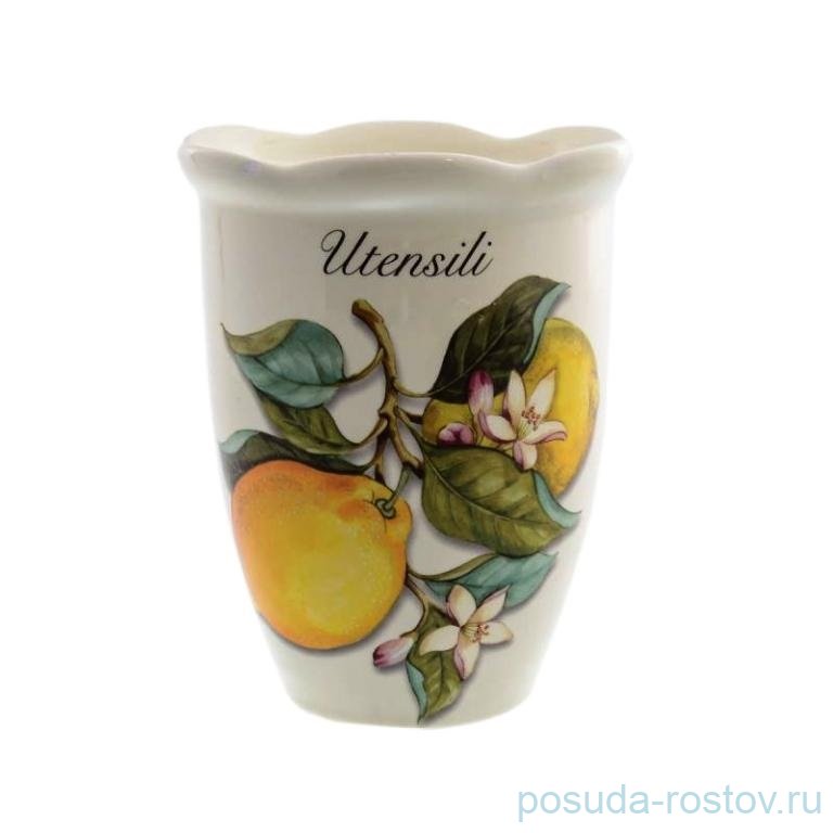 Подставка для кухонных принадлежностей 15 см "Artigianato ceramico /Лимоны" / 156777