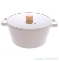 Кастрюля 26 см со стеклянной крышкой керамическое покрытие 5,4 л &quot;Fika&quot; /индукция / 313781