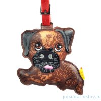 Кожаный брелок на сумку &quot;Border Terrier&quot; / 144000