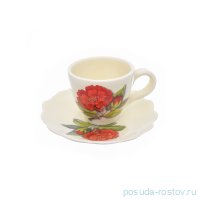 Чайная пара 250 мл 1 шт &quot;Artigianato ceramico /Гранат&quot; / 233009