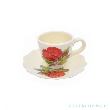 Чайная пара 250 мл 1 шт &quot;Artigianato ceramico /Гранат&quot; / 233009