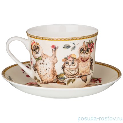 Чайная пара 500 мл 1 шт &quot;Owls party&quot; / 252048