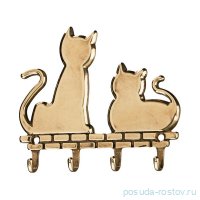Вешалка 10,5 х 12 см &quot;2 кота /A. Livio&quot; / 281027