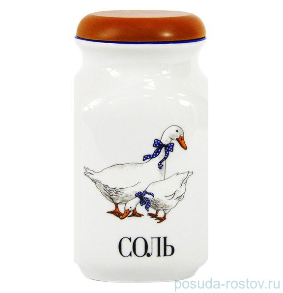 Банка 1 л Соль "Гуси" / 068857