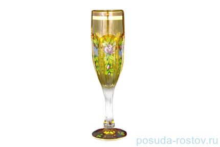 Бокалы для шампанского 150 мл 6 шт &quot;Сафари /Роспись амбер &quot; A-M / 080410