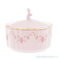 Банка для сыпучих продуктов 7 см &quot;Соната /Розовый цветок&quot; розовая / 148687