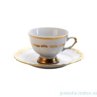 Кофейная пара 120 мл 1шт н/н &quot;Мария-Тереза /Широкая золотая отводка&quot; / 172109