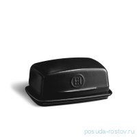 Маслёнка 16,5 x 11,5 х 7,5 см чёрная &quot;Emile Henry&quot; / 379079