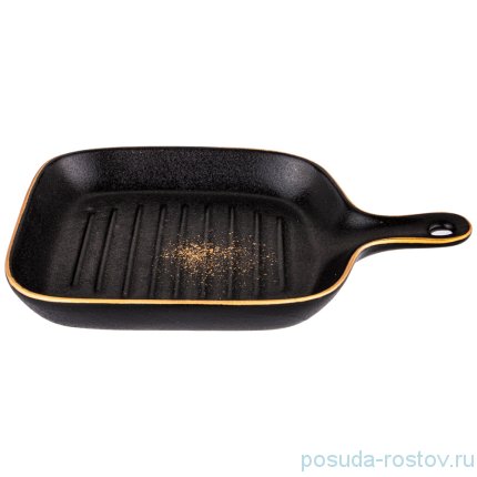 Блюдо для запекания 24 см прямоугольное с ручкой &quot;Midnight gold&quot; / 236782