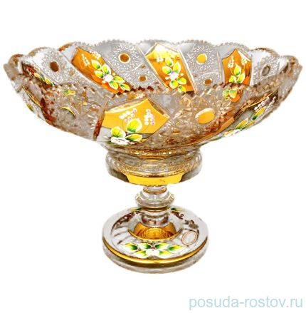 Ваза для фруктов 35 см н/н &quot;Хрусталь с золотом&quot; / 044505