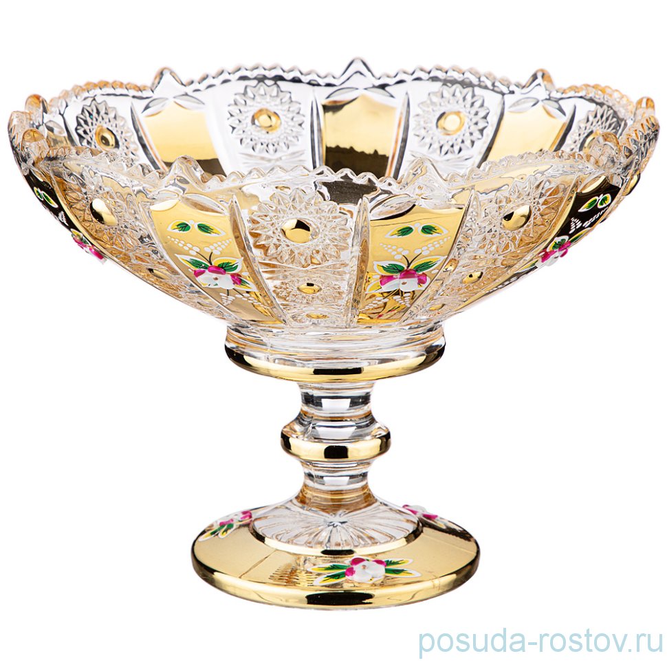 Конфетница 19,5 х 15 см н/н "LEFARD GOLD GLASS"  / 252008