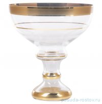 Конфетница 20 см н/н &quot;Матовая полоса /золото 2&quot; SC  / 283895