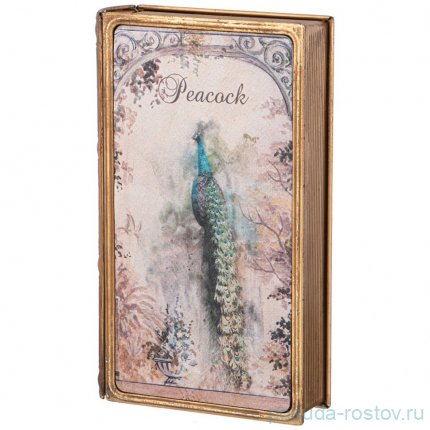Шкатулка-книжка 20 х 12 х 4 см &quot;Peacock&quot; / 353590