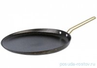 Блинница 32 см антипригарное покрытие чёрная &quot;Granite Crepe Pan /Gold&quot; / 232614