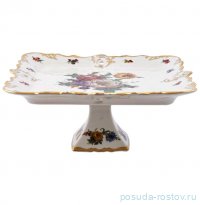 Поднос 32 х 32 см квадратный н/н &quot;Фредерика /Мейсенский букет /СК&quot; / 283935