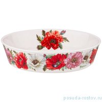 Салатник 22 х 16 х 5,5 см &quot;Маки&quot; / 272619