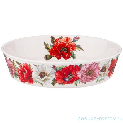 Салатник 22 х 16 х 5,5 см &quot;Маки&quot; / 272619