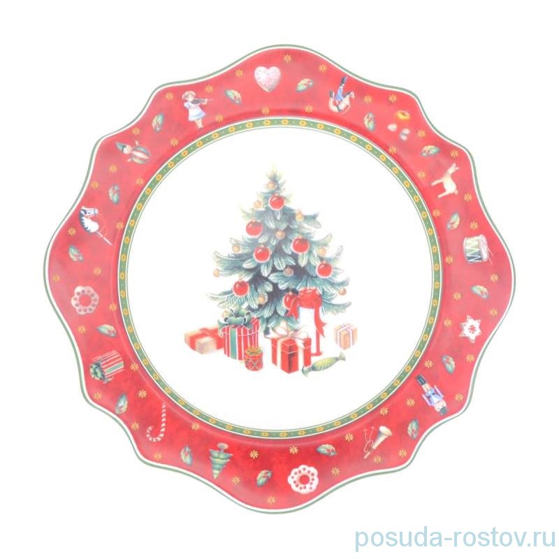 Тарелка 21 см "Christmas world /Bordo" / 273697