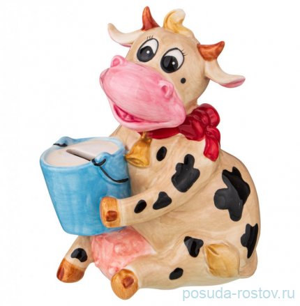Копилка 12,5 х 9,5 х 15,5 см &quot;Корова&quot; / 231005