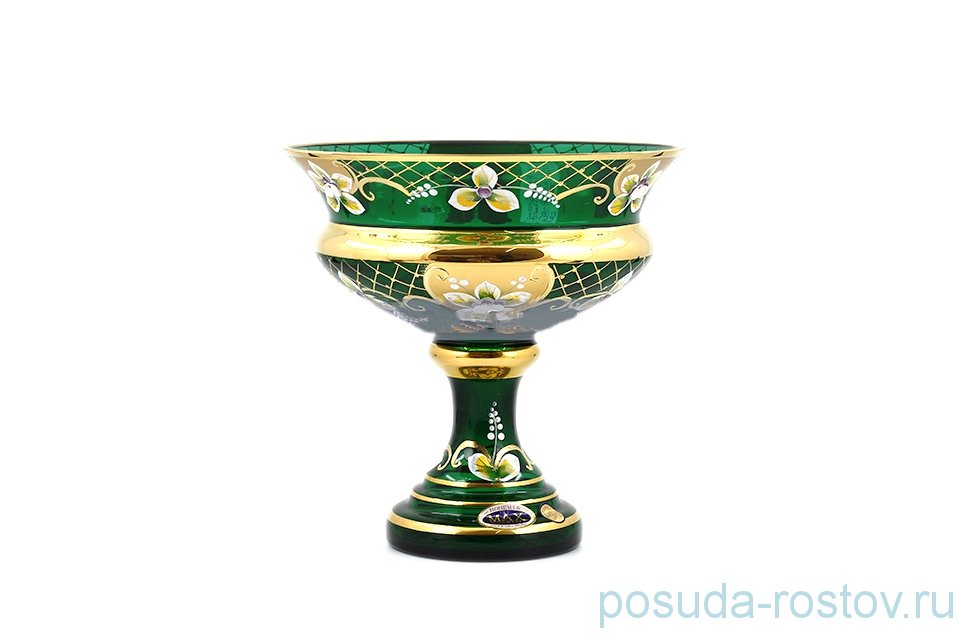 Конфетница 20 см н/н "Лепка зелёная" SC / 135937