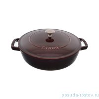Сотейник 24 см с крышкой бордовый &quot;STAUB&quot; / 232851