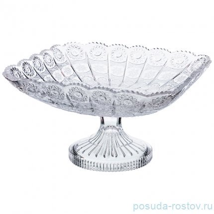 Фруктовница 28 х 28 х 16 см н/н &quot;muza crystal /резная&quot; / 193022