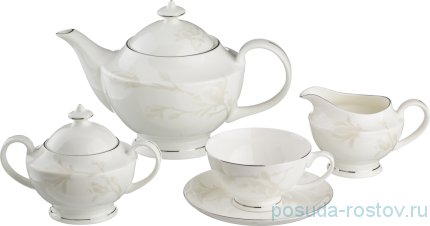 Чайный сервиз на 6 персон 15 предметов &quot;медиссон&quot; / 191039