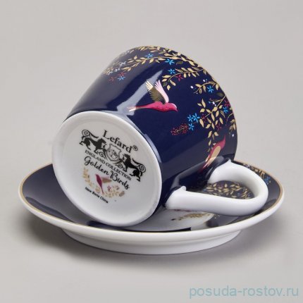 Набор кофейных пар 120 мл 2 шт &quot;Golden birds&quot; / 368427