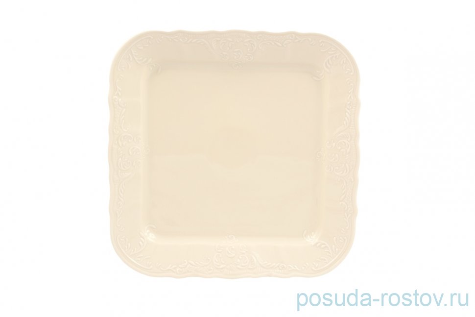 Поднос 26 см квадратный "Бернадотт /Без декора /СК" / 097797