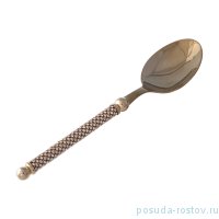 Столовый прибор ложка для салата &quot;стразы /золото&quot; / 275836