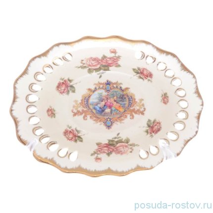 Конфетница 20 см перф. &quot;Розы&quot; / 258135