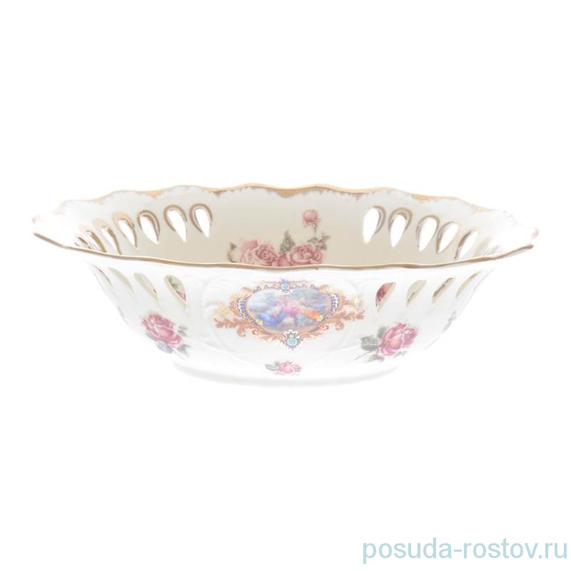 Конфетница 20 см перф. "Розы" / 258135